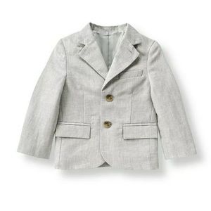 *SOLD* NWOT $109 Janie & Jack Linen Gray Blazer 2T